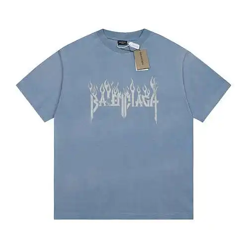 BLCG Balenciaga flame distressed T-shirt