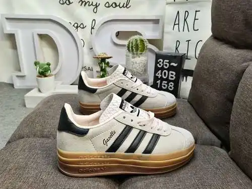 158DAdidas Originals Gazelle Bold W trébol suela gruesa de tres capas zapatillas deportivas informal