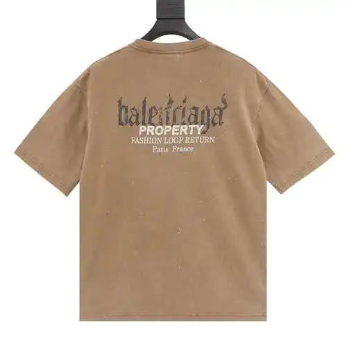BLCG washed splash-ink Sanskrit printed T-shirt.