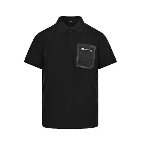 FD/Fendi 24ss FF zipper pocket Polo short sleeves