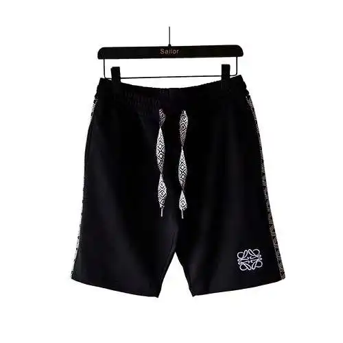 LE/Loewe 24ss webbing spliced ​​letter LoGO logo embroidered trousers