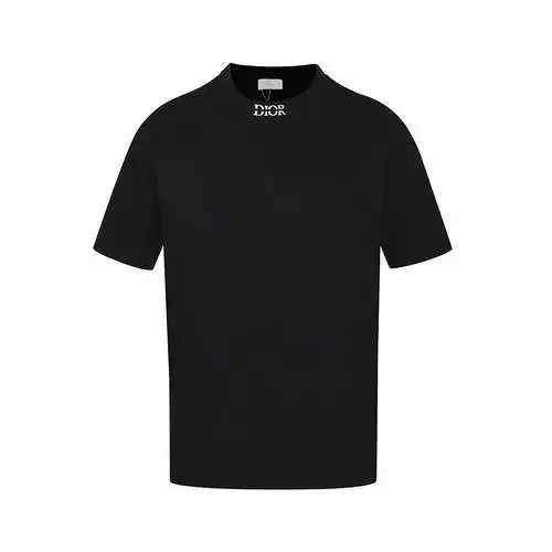 CD Dior logo high-density embroidery simple and versatile short-sleeved T-shirt