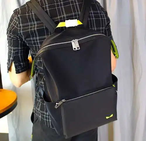 Bolso de hombre FD Fen Mochila FD Fen Bolso bandolera FD Fen Hecho de cuero de vaca original importa