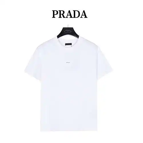 PRD Prada convex triangle logo short-sleeved T-shirt