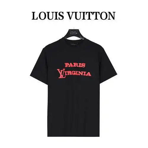 LV/Louis Vuitton 24ss scattered logo letter print short-sleeved T-shirt