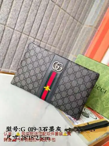 Bolso de mano GG para hombre, elaborado en piel de vacuno original importada, alta calidad, entrega 