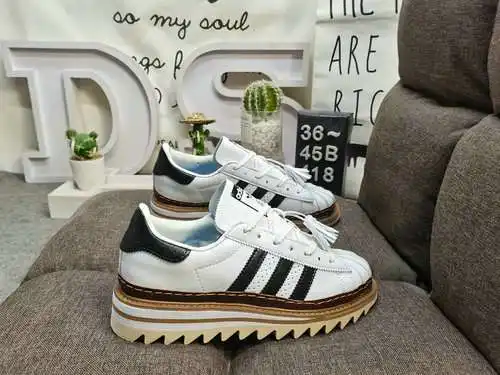 ¡418D estándar genuino a nivel de empresa con medio tamaño! CLOT x Adidas originals El nuevo diseño 