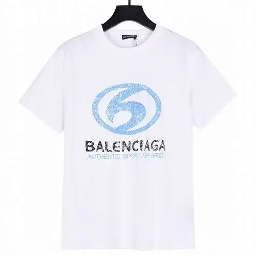 BLCG/Balenciaga 24ss new slogan logo printed short sleeves