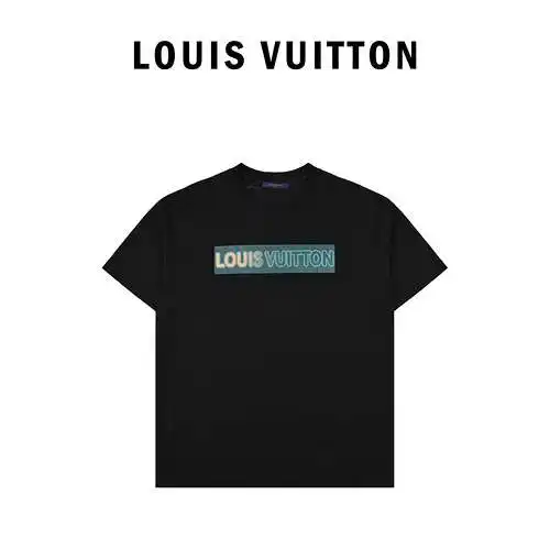 LV Louis Vuitton round neck printed T-shirt short sleeves