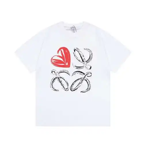 LE Loewe letter love foam printed short-sleeved T-shirt