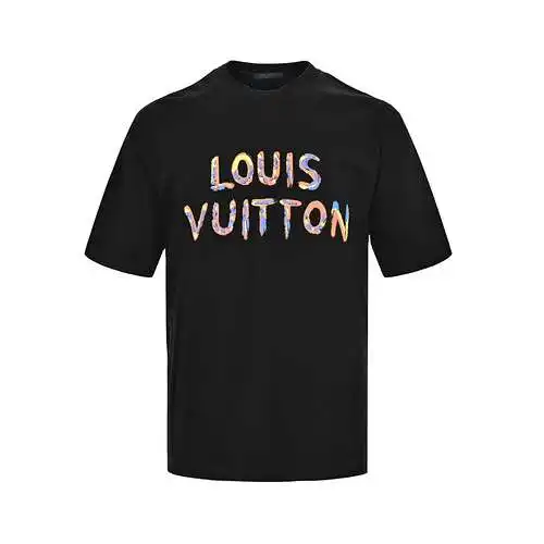 LV/Louis Vuitton 24ss hand-painted spoof sunflower print short sleeves