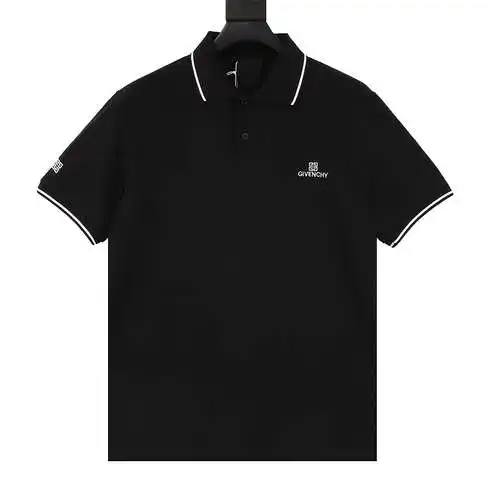 GVC letter embroidered short-sleeved polo shirt