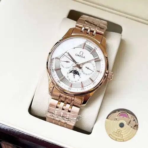 Reloj Reloj para hombre con movimiento mecánico original totalmente automático, caja y correa de ace