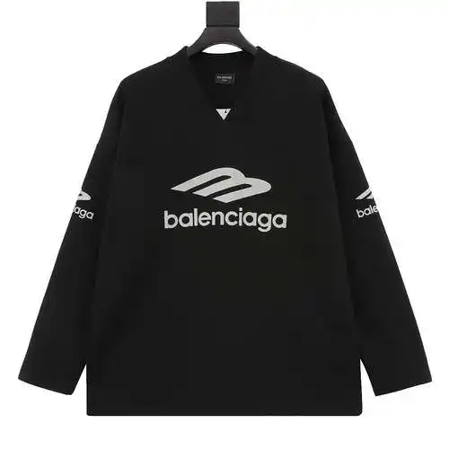 BLCG 24SS 3B printed V-neck long-sleeved ski T-shirt