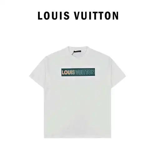 LV Louis Vuitton round neck printed T-shirt short sleeves