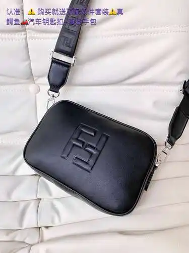 Bolso de hombre FEN, bolso para cámara FEN, bolso bandolera FEN, fabricado en piel de vacuno origina