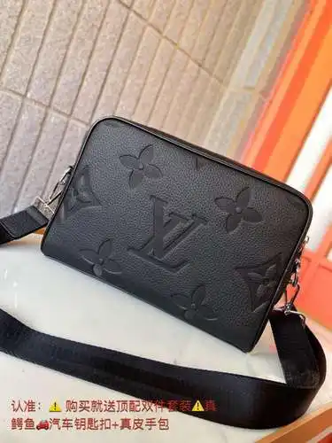 Bolso bandolera para hombre LL, fabricado en piel de vacuno original importada, alta calidad, factur