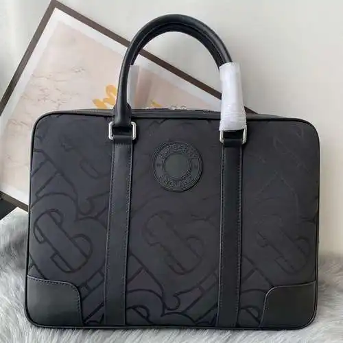 Maletín para hombre BBR, fabricado en cuero original importado de grado especial, versión réplica de