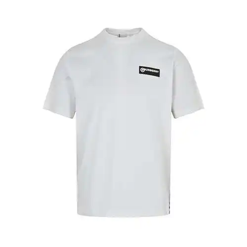 BBR/Burberry side plaid patchwork short sleeves