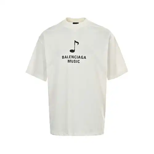 BLCG/Balenciaga 24ss musical note musician oil painting printed short sleeves