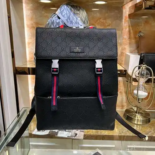 Mochila especial GG para hombre, fabricada en cuero original superior importado, versión réplica de 