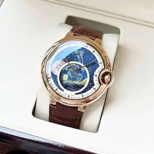 Reloj Reloj para hombre con movimiento mecánico original totalmente automático, caja y correa superi