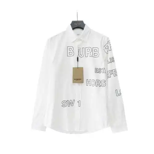 BBR classic 2023ss new Horseferry letter long-sleeved shirt