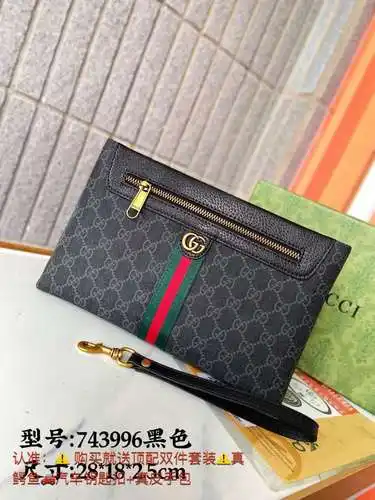 Bolso de mano GG para hombre, elaborado en piel de vacuno original importada, alta calidad, entrega 