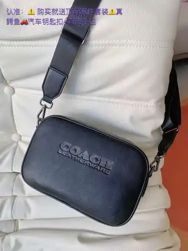 Bolso de hombre COA, bolso para cámara, bolso bandolera, fabricado en piel de vacuno original import