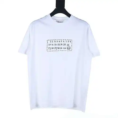 Margiela MM6 calendar digital print short-sleeved T-shirt