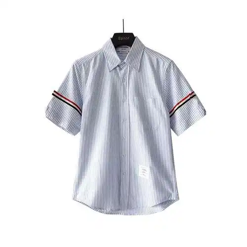 TB Tom Brown poplin fabric satin double armband classic shirt