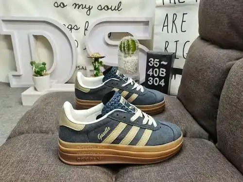 304DAdidas Originals Gazelle Bold W trébol suela gruesa de tres capas zapatillas deportivas informal