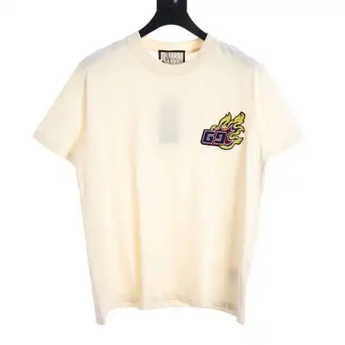 GC Flame Double G Embroidered Short Sleeve T-Shirt