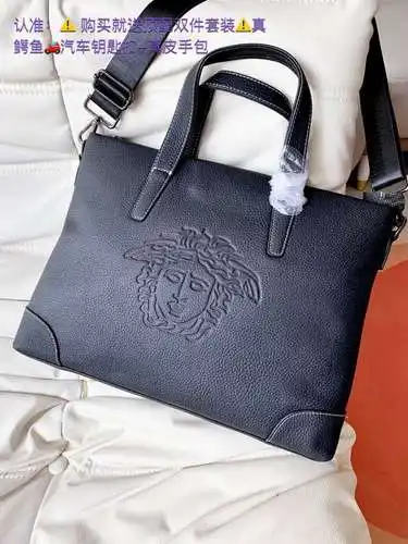 Bolso de hombre VERS, maletín Vanzhe, bolso Vanzhe, fabricado en piel de vacuno original importada, 
