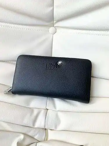Cartera de hombre MONTB Wanlong Bolso de hombre Wanlong Bolso de mano Wanlong Hecho de piel de vaca 