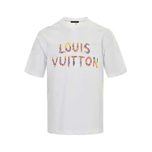 LV/Louis Vuitton 24ss hand-painted spoof sunflower print short sleeves