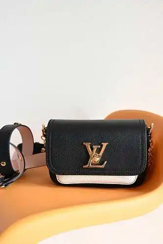 Bolso de cadena Bolso de mujer LL Bolso bandolera LL Hecho de cuero original superior importado Vers