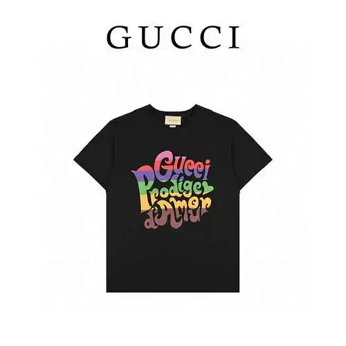 GC/Gucci 21ss colorful letter printed short sleeves