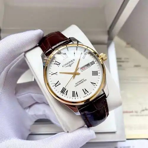 Reloj Reloj para hombre con movimiento mecánico original totalmente automático, caja y correa de ace