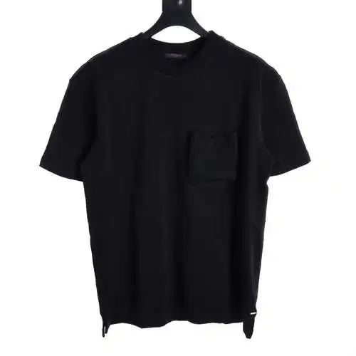 LV three-dimensional pocket dark pattern jacquard short sleeves
