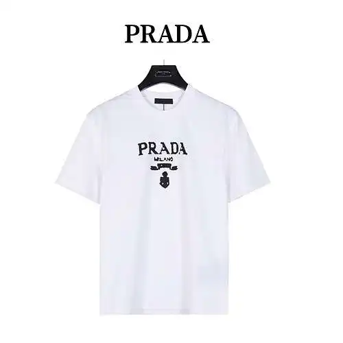 Prada PRD 24ss printed washed distressed short sleeves