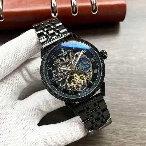 Reloj Bai@Li para hombre con movimiento mecánico original totalmente automático, caja y correa de ac