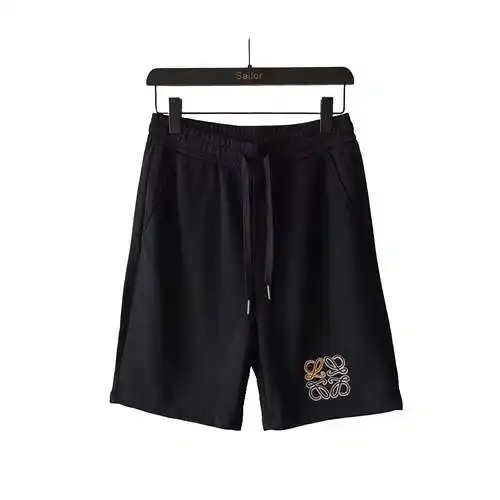LE/Luo Yiwei yellow and black label embroidered logo shorts