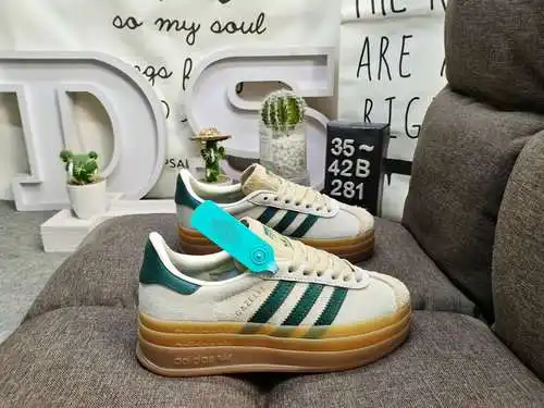281DAdidas Originals Gazelle Bold W trébol suela gruesa de tres capas zapatillas deportivas informal