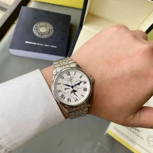 Reloj Reloj para hombre con movimiento mecánico original totalmente automático, caja y correa de ace