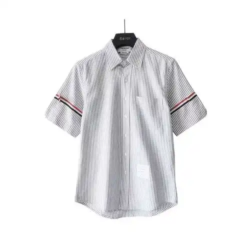 TB Tom Brown poplin fabric satin double armband classic shirt