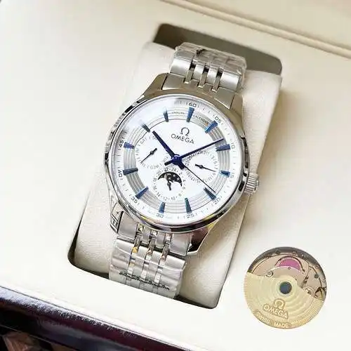 Reloj, reloj para hombre con movimiento mecánico original totalmente automático, caja y correa de ac
