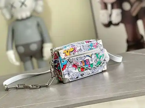 Bolso de cadena Bolso de mujer LL Bolso bandolera LL Hecho de cuero original superior importado Vers