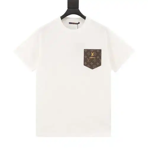 1v 24ss presbyopic leather label fake pocket short sleeves