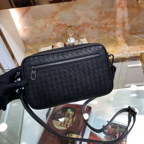 Bolso bandolera especial para hombre BV, fabricado en cuero original superior importado, versión rép